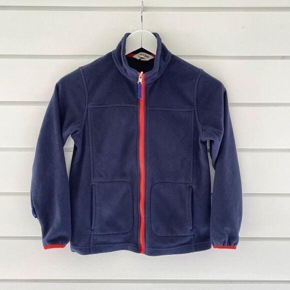 Lands’ End Boys Full Zip Fleece Jacket Size Small - Picture 1 of 11